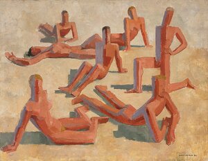 Carl von hanno, solbandende kvinner og menn 1934