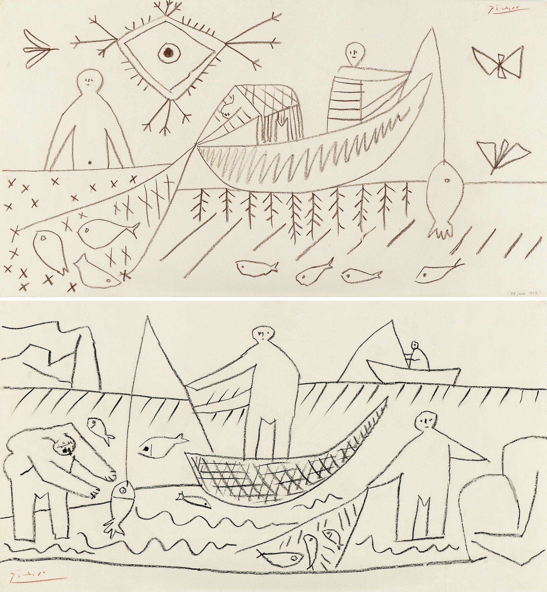 Picasso, fiskerne